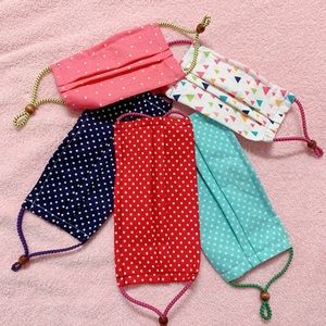 Handmade Face mask with Air Filter Pocket Washable